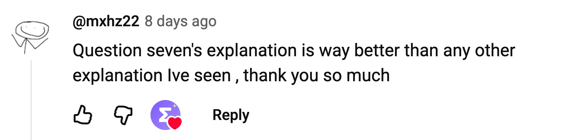 YouTube comment: better than any other explanation I have seen